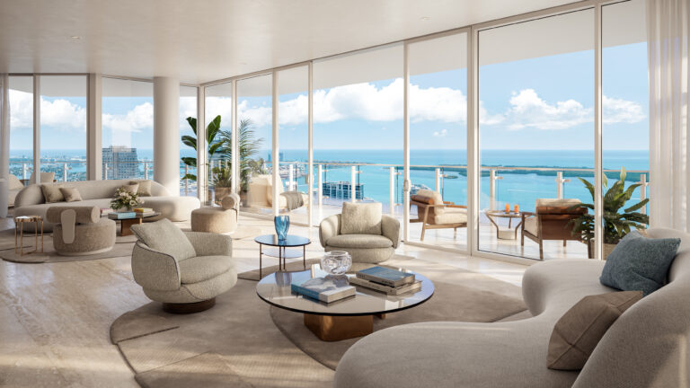 Faena Residences Miami_4801 East Living Room